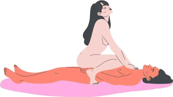 woman on top during sex to mitigate the effects of vaginismus