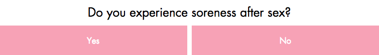soreness after sex