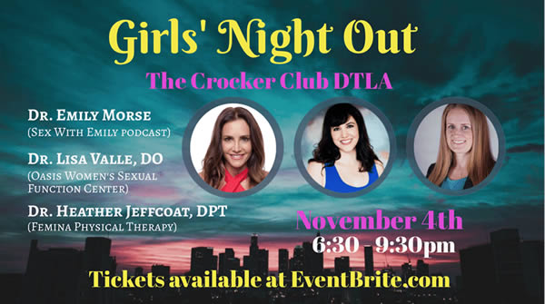 Girls’ Night Out | Better Sexual and Pelvic Health – November 4, 2018